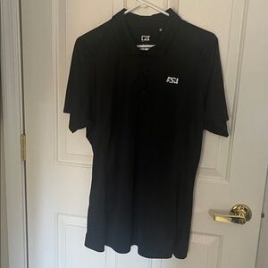 Cutter & Buck Black Polo with Arizona State University Embroidered Logo